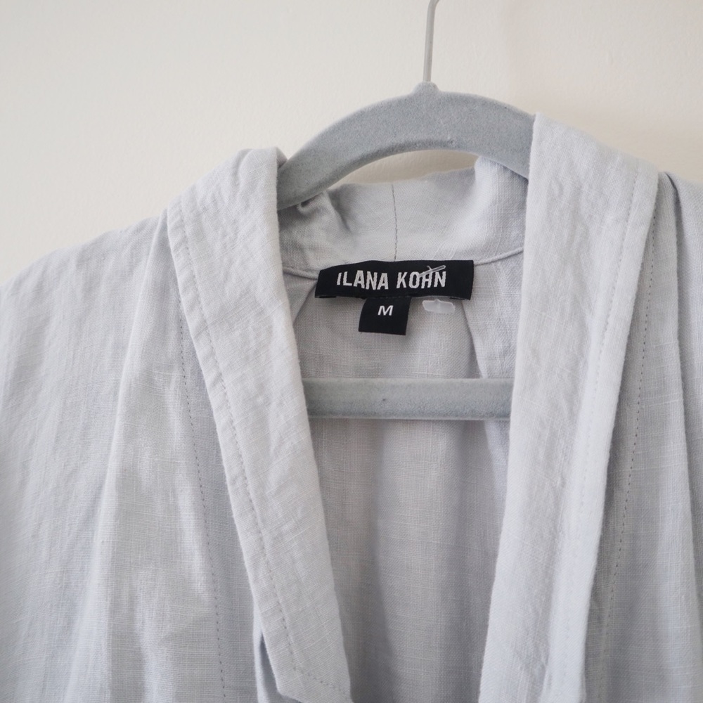 Ilana Kohn Steven Linen Jumpsuit Light Blue - Picture 7 of 8